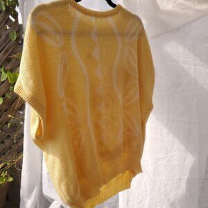 Yellow Knit Wing Top